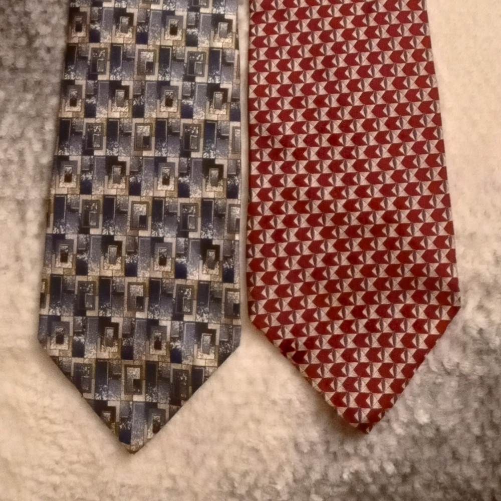 Barrington set of 2 100% silk neckties